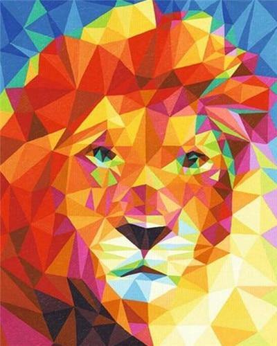 paint by numbers kit Majestic Lion 6 - Custom paint by number