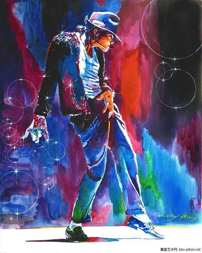paint by numbers kit Michael Jackson Actions - Custom paint by number