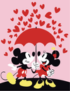 paint by numbers kit Mickey and minnie - Custom paint by number