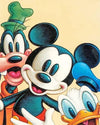 paint by numbers kit Mickey mouse goofy and donald duck - Custom paint by number