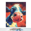 paint by numbers kit Moo Moo - Custom paint by number
