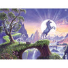 paint by numbers kit Moonlight Jumping Unicorn - Custom paint by number