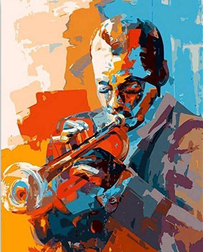 paint by numbers kit Musicians Jazz - Custom paint by number