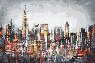 paint by numbers kit New York Skyscraper - Custom paint by number