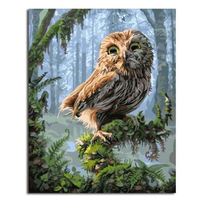 paint by numbers kit owl painting - Custom paint by number