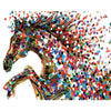 paint by numbers kit Pixel Horse - Custom paint by number