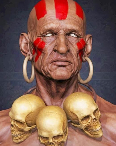 paint by numbers kit Real Dhalsim - Custom paint by number