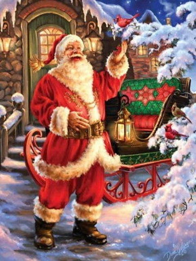 paint by numbers kit Santa Claus 12 - Custom paint by number