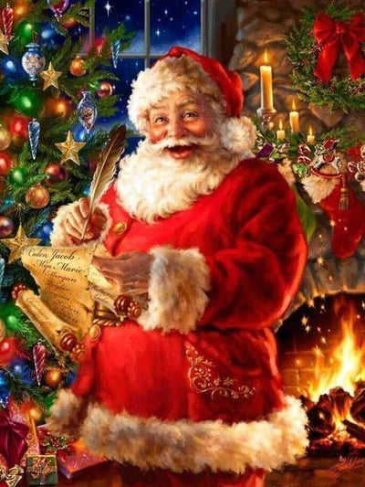 paint by numbers kit Santa Claus 3 - Custom paint by number