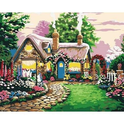 paint by numbers kit Scenery 1 - Custom paint by number