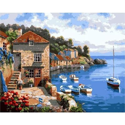 paint by numbers kit Scenery 14 - Custom paint by number