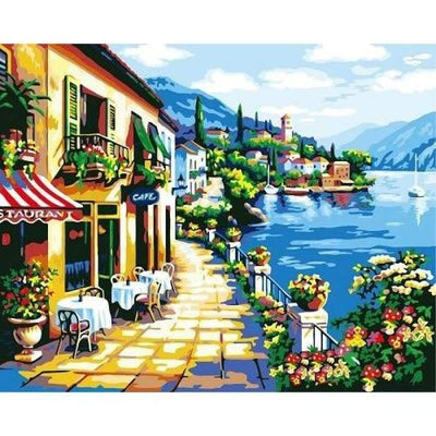 paint by numbers kit Scenery 5 - Custom paint by number