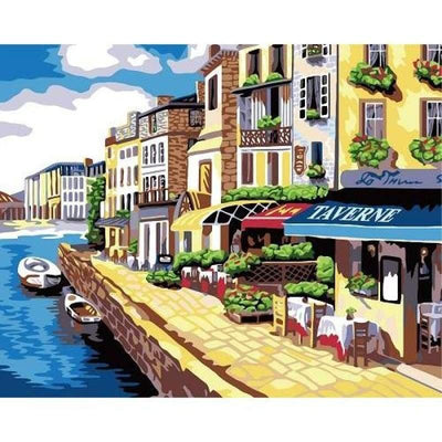 paint by numbers kit Scenery 6 - Custom paint by number