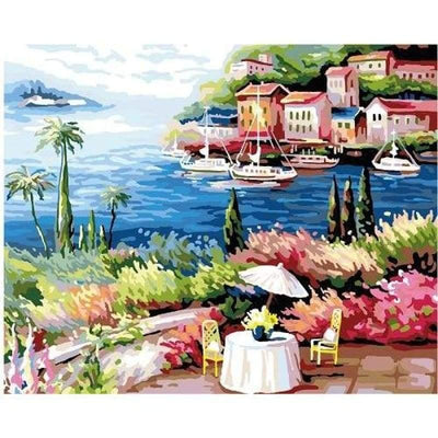 paint by numbers kit Scenery 8 - Custom paint by number
