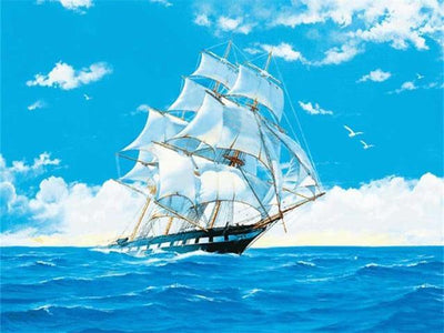 paint by numbers kit Ships Galleon 11 - Custom paint by number