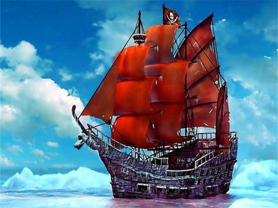 paint by numbers kit Ships Galleon 12 - Custom paint by number