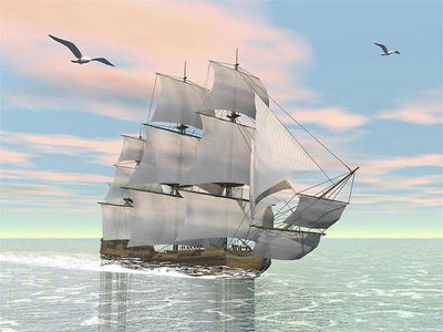 paint by numbers kit Ships Galleon 15 - Custom paint by number