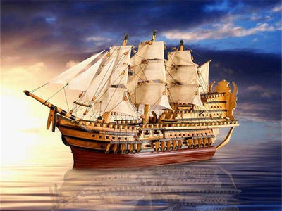 paint by numbers kit Ships Galleon 16 - Custom paint by number