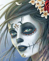 paint by numbers kit Skull Candy Girl - Custom paint by number
