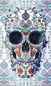 paint by numbers kit Skull With Mandala Of Flowerss - Custom paint by number