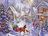 paint by numbers kit Snowy Town 5 - Custom paint by number
