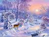 paint by numbers kit Snowy Town 7 - Custom paint by number