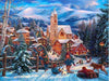 paint by numbers kit Snowy Town 8 - Custom paint by number