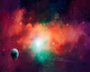 paint by numbers kit Space Colorful Nebulas - Custom paint by number