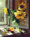 paint by numbers kit Sunflowers 15 - Custom paint by number