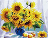 paint by numbers kit Sunflowers 6 - Custom paint by number