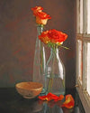 paint by numbers kit The Aesthetic flower in a glass bottle - Custom paint by number