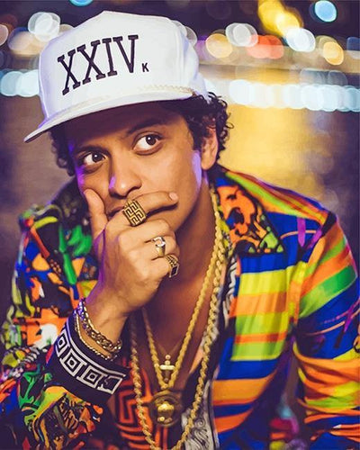 paint by numbers kit The Bruno Mars rap style - Custom paint by number