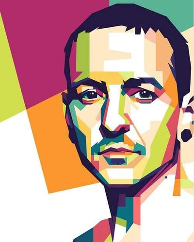 paint by numbers kit The Chester bennington on pop art - Custom paint by number
