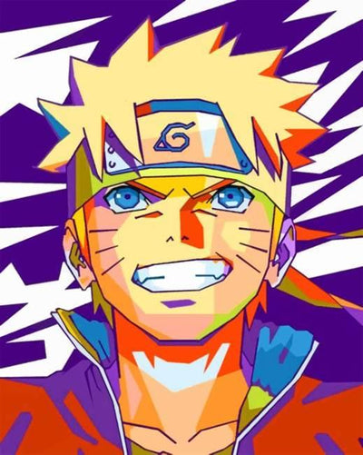 paint by numbers kit The Naruto pop art - Custom paint by number