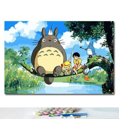 paint by numbers kit Totoro 1 - Custom paint by number