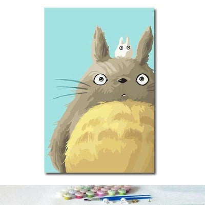 paint by numbers kit Totoro 10 - Custom paint by number