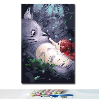 paint by numbers kit Totoro 13 - Custom paint by number