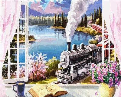 paint by numbers kit Unframed Realities 11 - Custom paint by number