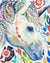 paint by numbers kit Unicorn Portrait Made of Flowers - Custom paint by number
