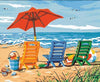 paint by numbers kit Vacations at the Beach - Custom paint by number