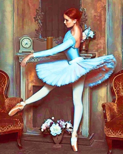 paint by numbers kit Vintage Ballerina Dancing - Custom paint by number