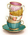 paint by numbers kit Vintage coffee cups - Custom paint by number