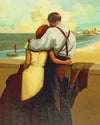paint by numbers kit Vintage couple in love - Custom paint by number